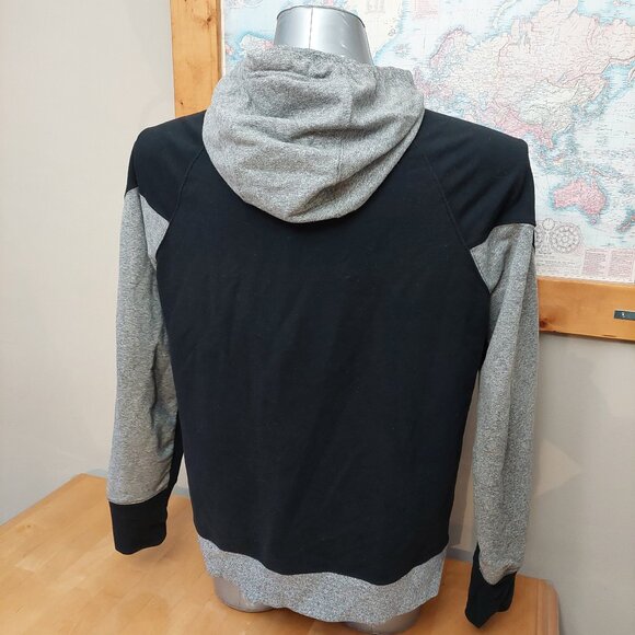 Up Lift Hooded Full Zip Jacket  Black and Grey with Drawstring Men's Lar… - Picture 4 of 12